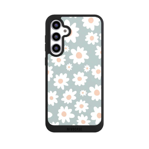 Samsung Galaxy S23 FE NIVOpure Daisy Flower Seamless Pattern Green
