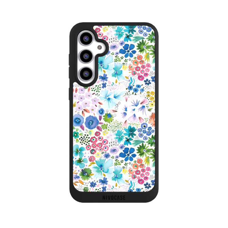 Galaxy S23 FE NIVOpure Kunstvolle kleine Frühlingsblumen blau