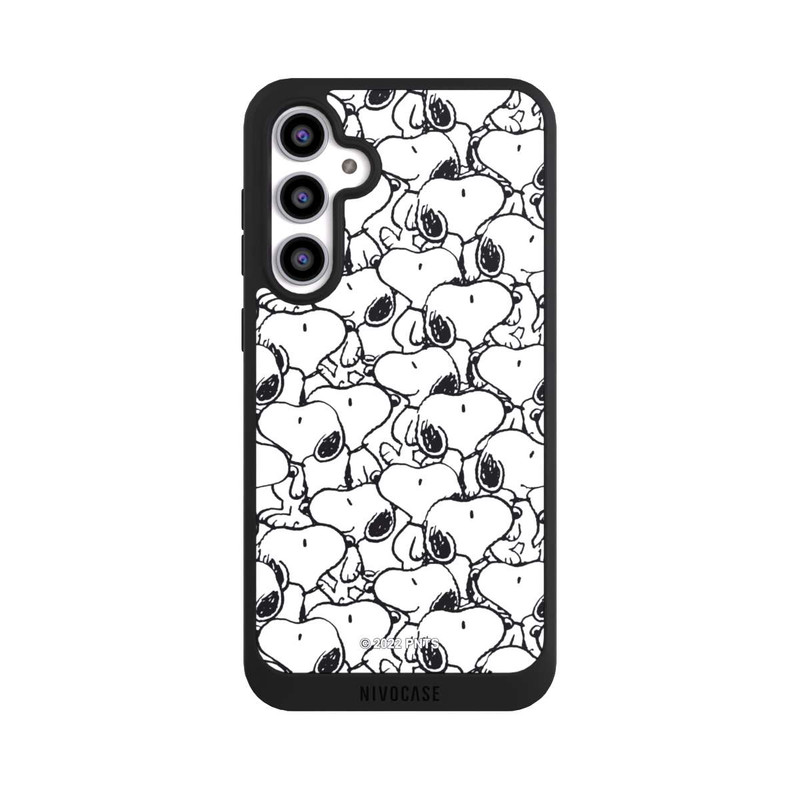 Galaxy S23 FE NIVOpure Snoopy Muster Schwarz und Weiß