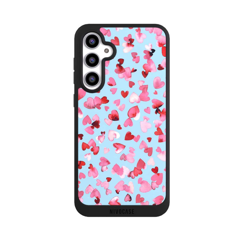 Galaxy S23 FE NIVOpure Saint Valentin Amour Coeurs Rose Bleu