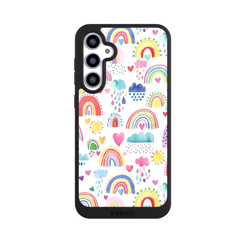 Galaxy S23 FE NIVOpure Lovely Rainbows Multi Rouge
