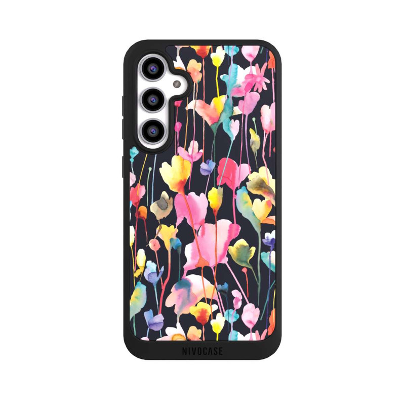 Galaxy S23 FE NIVOpure Fleurs sauvages Noir