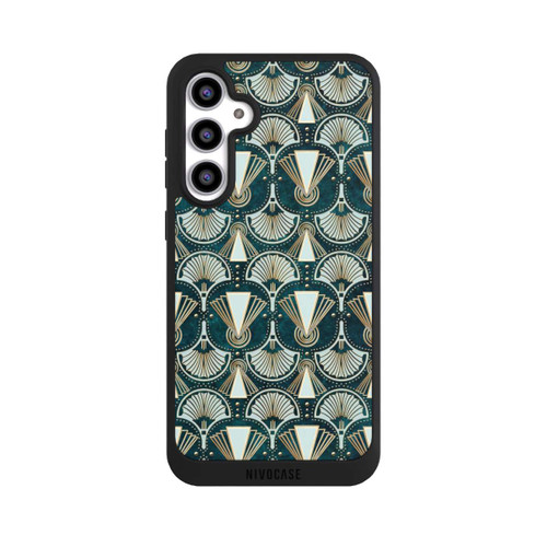 Samsung Galaxy S23 FE NIVOpure Art Deco Green Pattern