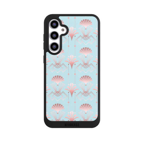 Samsung Galaxy S23 FE NIVOpure Art Deco Rose Gold Elegance Blue