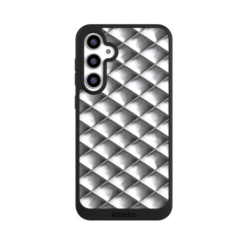Samsung Galaxy S23 FE NIVOpure Carrés argentés Glamour