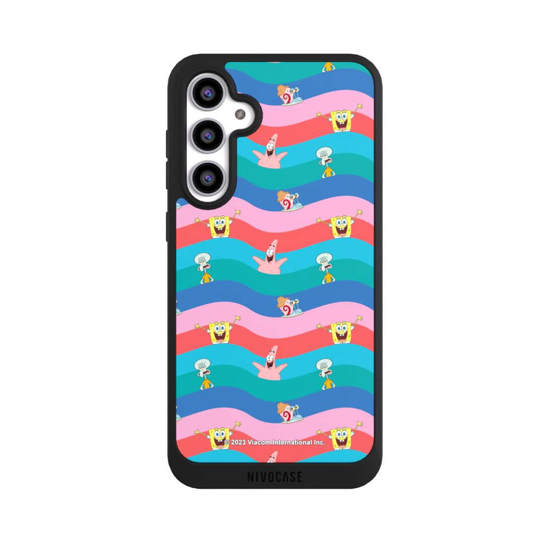 Galaxy S23 FE NIVOpure Spongebob Freunde Bunte Wellen