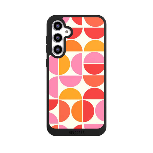 Samsung Galaxy S23 FE NIVOpure Retro Trend Muster Orange