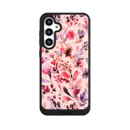 Samsung Galaxy S23 FE NIVOpure Künstlerische Blumen Viva Magenta