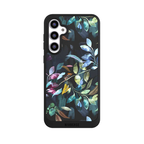 Samsung Galaxy S23 FE NIVOpure Mystische Aquarellblätter schwarz
