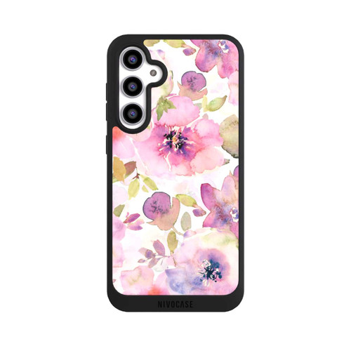 Samsung Galaxy S23 FE NIVOpure Papier Peint Fleurs Roses