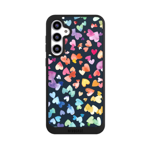 Samsung Galaxy S23 FE NIVOpure Valentinstag Herzen Schwarz