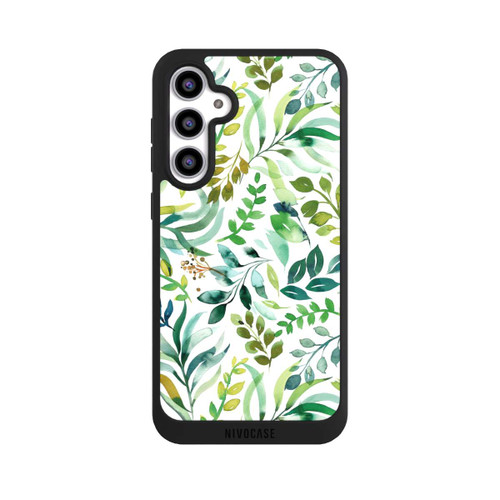 Samsung Galaxy S23 FE NIVOpure Aquarell Palmenblätter Botanisch Grün