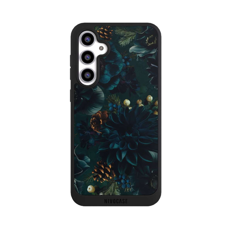 Galaxy S23 FE NIVOpure Flowers Pattern Green and Blue