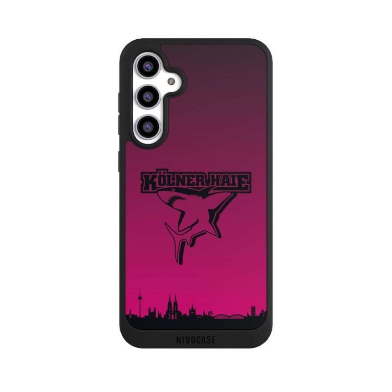 Galaxy S23 FE NIVOpure Kölner Haie Skyline Pink