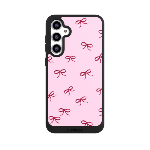 Samsung Galaxy S23 FE NIVOpure Schleifen Muster Rot Pink