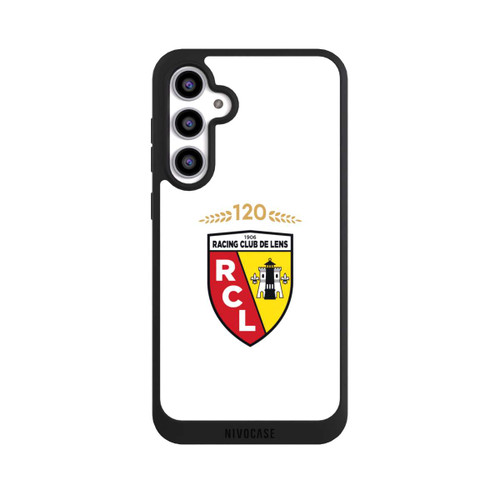Samsung Galaxy S23 FE NIVOpure RC Lens 120 Jahre Jubiläums Logo weiß