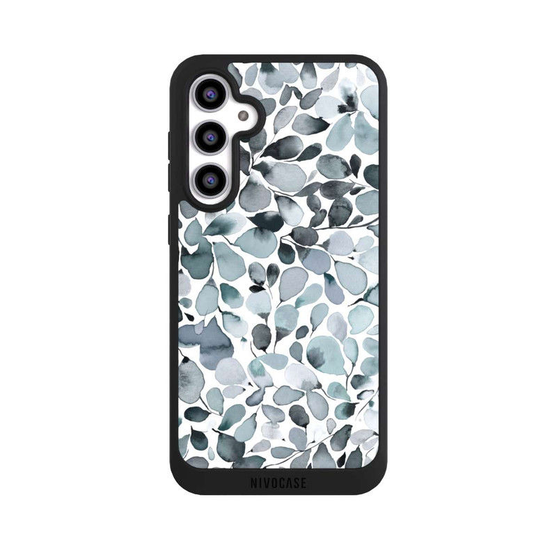 Galaxy S23 FE NIVOpure Eukalyptus Aquarell Blätter Grau