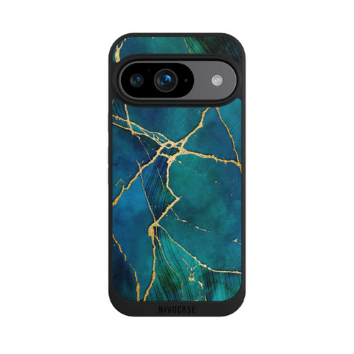 Google Pixel 9 NIVOpure Mineral glamour blue gold look