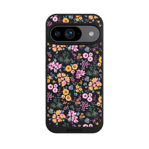 Google Pixel 9 NIVOpure Little Flowers Multi Black 2