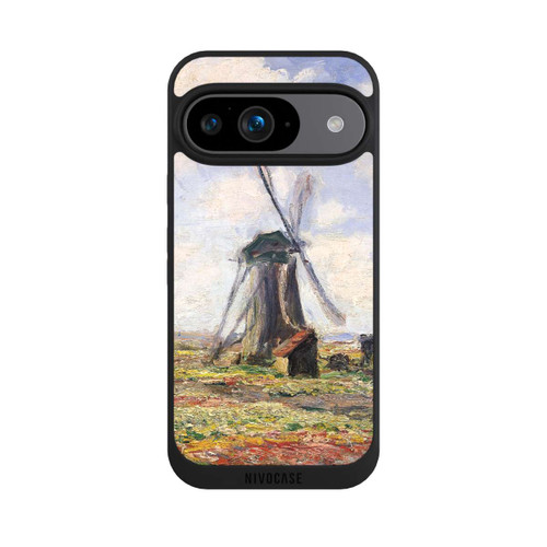 Google Pixel 9 NIVOpure Tulip Fields with the Rijnsburg Windmil by Claude Monet
