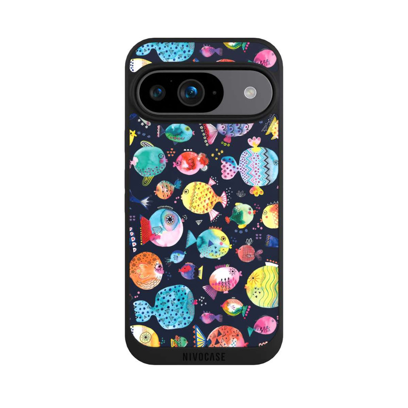 Pixel 9 NIVOpure Beach Puffer Fishes Kids Navy