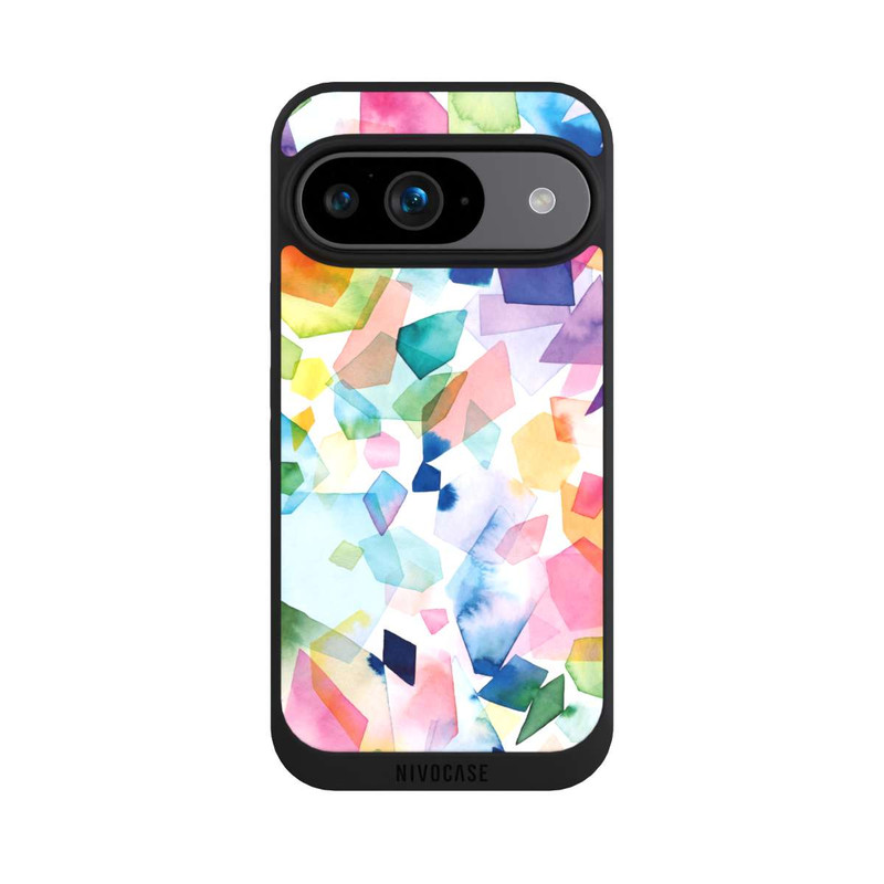 Pixel 9 NIVOpure Colorful Watercolor Gems Diamonds