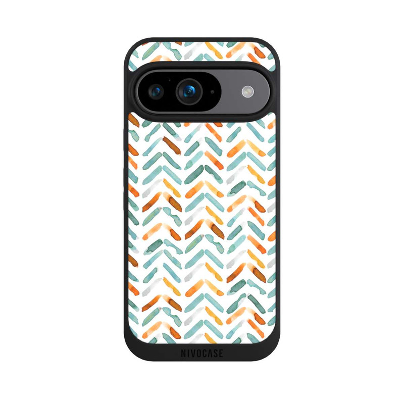 Pixel 9 NIVOpure Elegant Fall Chevron Blue Orange
