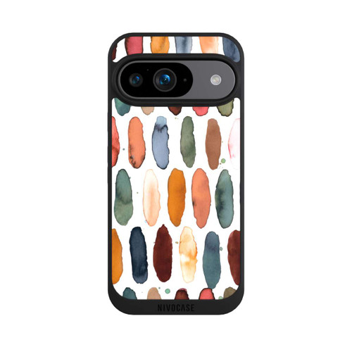 Google Pixel 9 NIVOpure Watercolor Dashes Mineral Terracotta