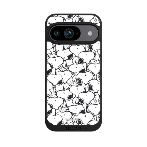 Google Pixel 9 NIVOpure Snoopy Pattern Black And White