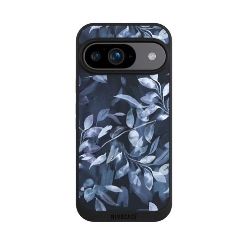 Google Pixel 9 NIVOpure Watercolor Mystic Leaves Navy