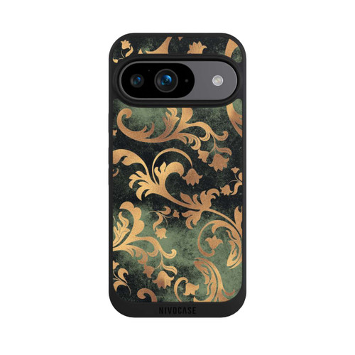 Google Pixel 9 NIVOpure Damask Wallpaper Dark Green
