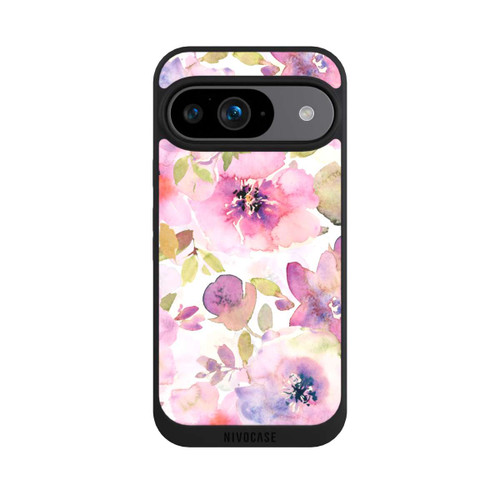 Google Pixel 9 NIVOpure Pink Flowers Wallpaper