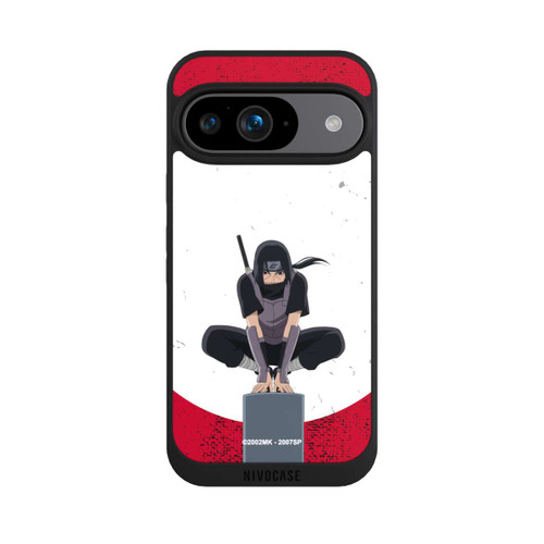 Google Pixel 9 NIVOpure Itachi Uchiha symbol red background