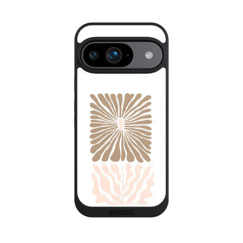Google Pixel 9 NIVOpure Boho Flower Caramel on White