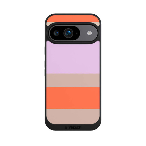 Google Pixel 9 NIVOpure Moca Lila Orange Stripes