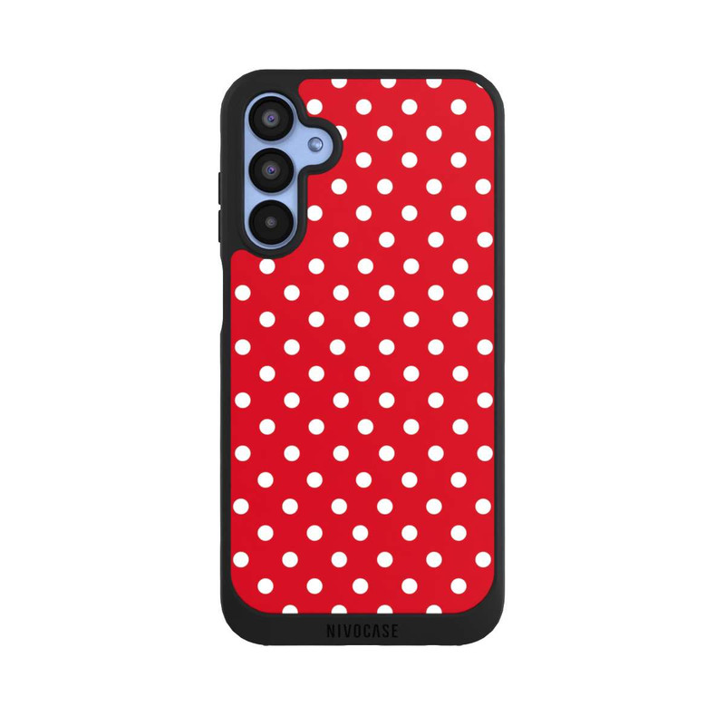Galaxy A15 5G NIVOpure Confettis Blancs sur Fond Rouge