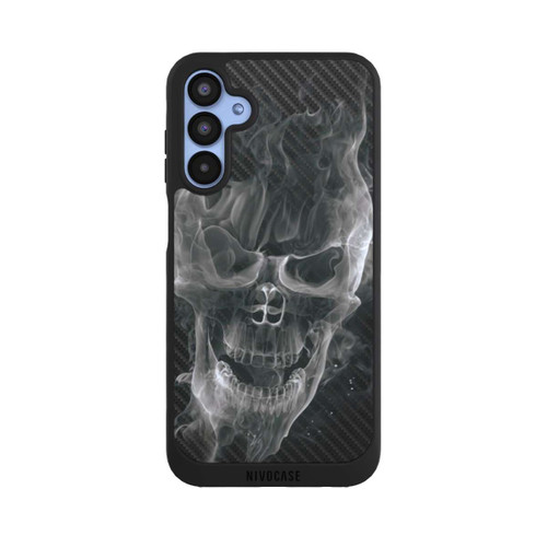 Samsung Galaxy A15 5G NIVOpure rauchender Totenkopf Carbon