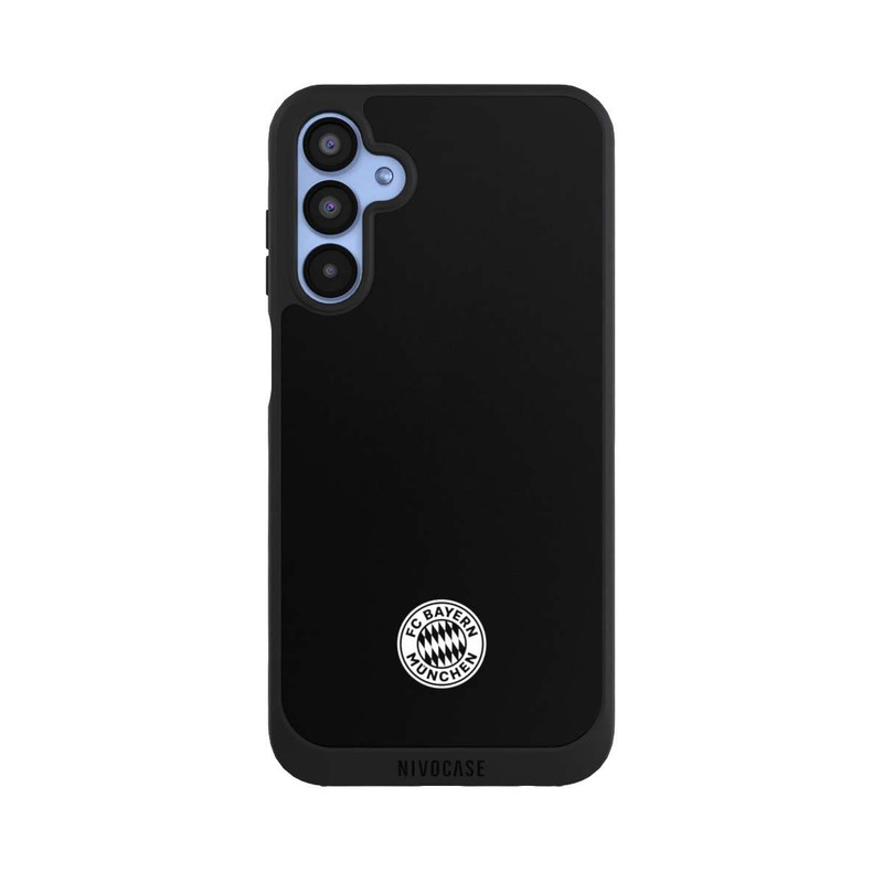 Galaxy A15 5G NIVOpure Logo FCB Classique Petit - Blanc sur Fond Noir