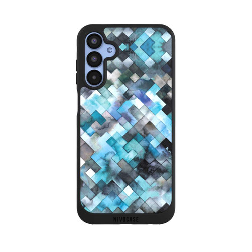 Samsung Galaxy A15 5G NIVOpure stimmungsvolles geometrisches Muster blau