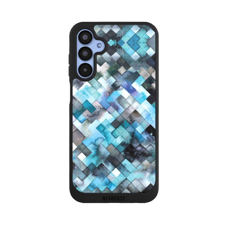 Galaxy A15 5G NIVOpure Moody Géométrie Bleu