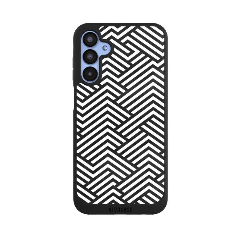 Galaxy A15 5G NIVOpure Schwarz und Weiß ZigZag