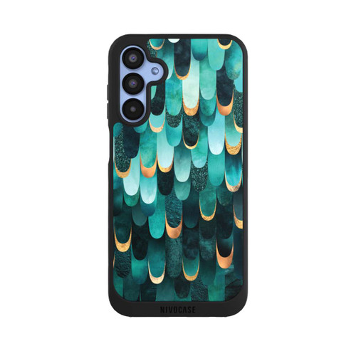 Samsung Galaxy A15 5G NIVOpure Gefiedert Türkis Golddruck
