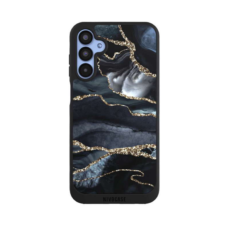 Galaxy A15 5G NIVOpure Dark Marble Gold Glitter Look