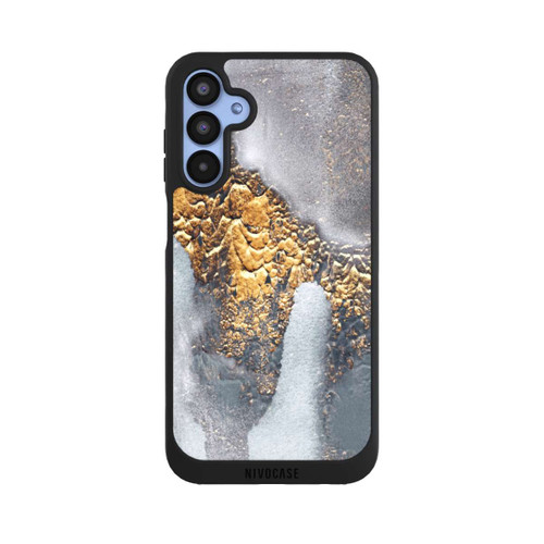 Samsung Galaxy A15 5G NIVOpure Beton-Gold-Glitzerlook