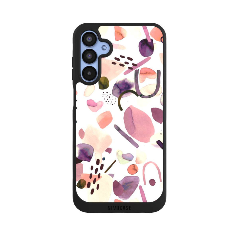 Galaxy A15 5G NIVOpure Aquarelle Formes abstraites Mauve