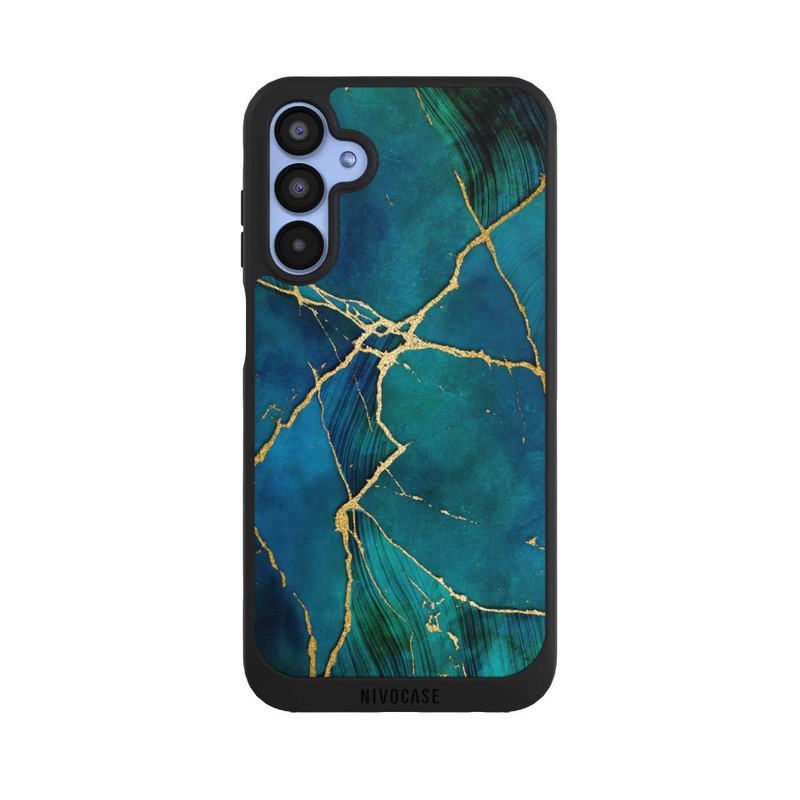 Galaxy A15 5G NIVOpure Mineralischer Glamourlook Blaugold