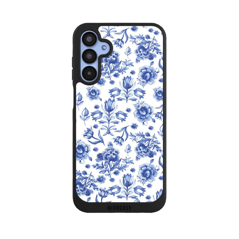 Galaxy A15 5G NIVOpure Blue Flower Pattern - Delft (NL)
