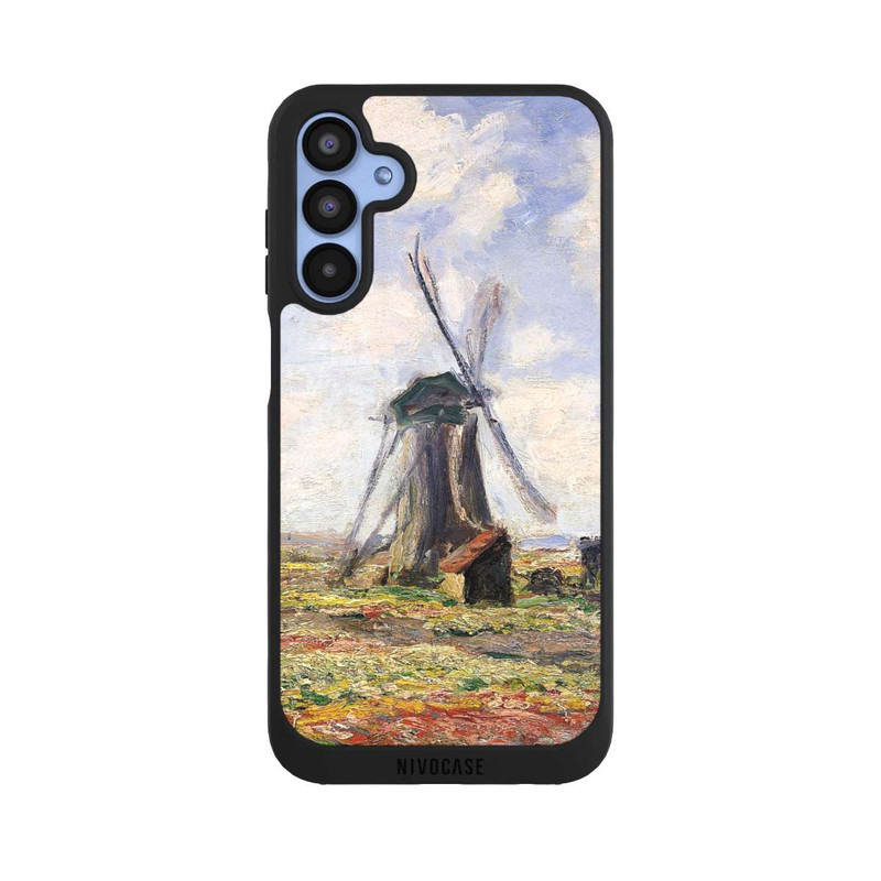 Galaxy A15 5G NIVOpure Tulpenfelder mit der Rijnsburger Windmühle von Claude Monet