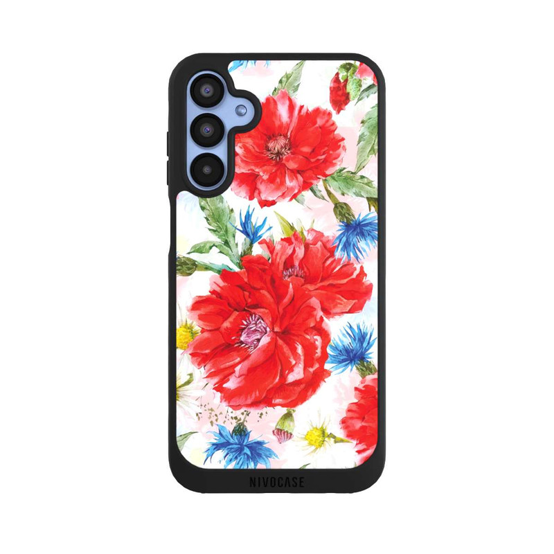 Galaxy A15 5G NIVOpure Summer Meadow, cornflowers and poppies