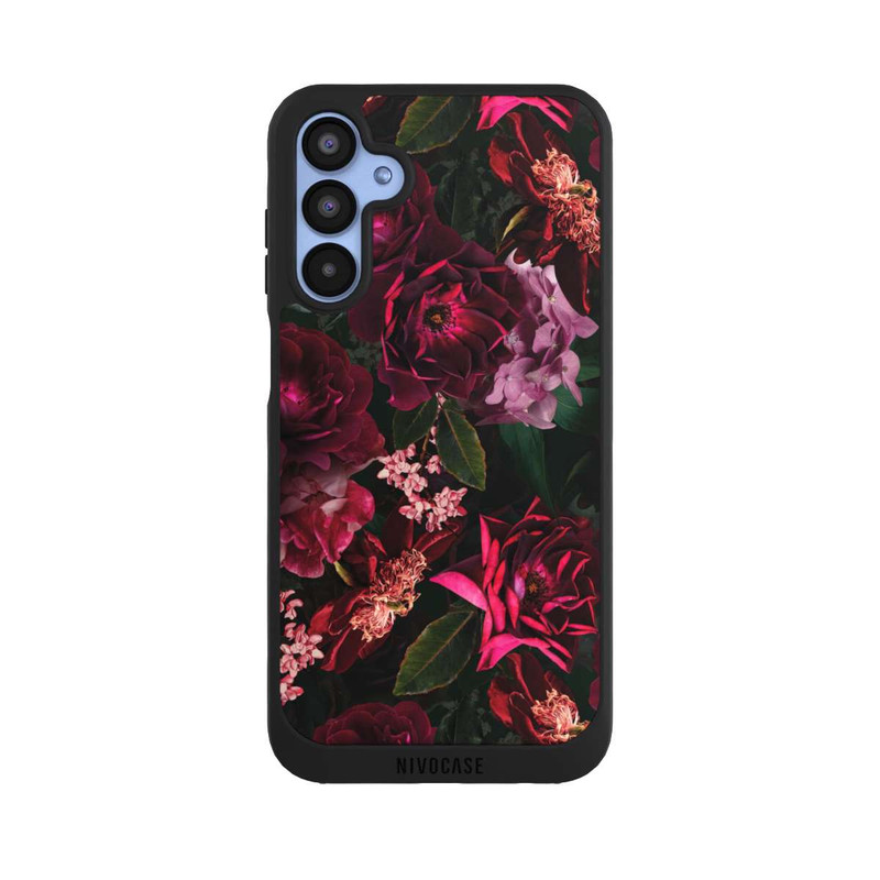 Galaxy A15 5G NIVOpure Dunkelrote und rosa Blüten
